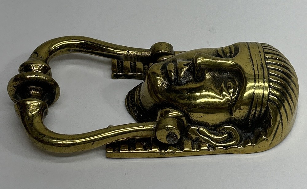 Brass Egyptian Pharoah Heavy Duty Entry Door Knocker