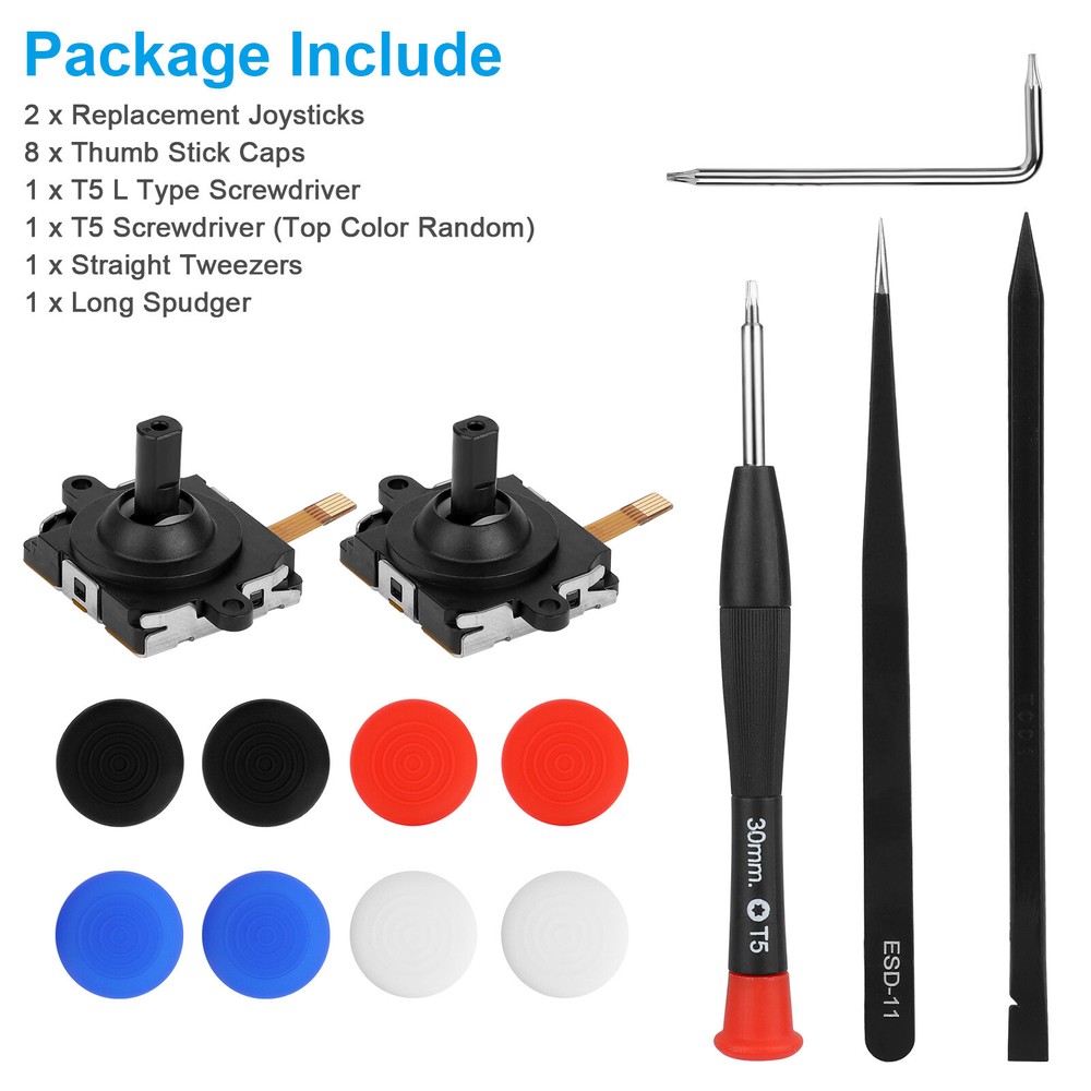 14in1 Repair Tool Kit for Oculus Quest 2 Controller 3D Analog Joystick Thumb Cap