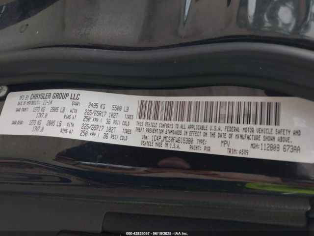 2014 2015 2016 2017 2018 JEEP CHEROKEE Engine Wire Harness