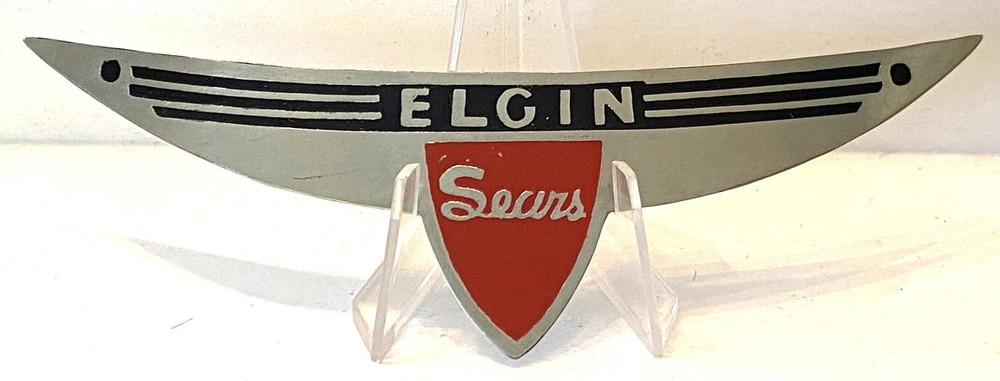 new Elgin BLUEBIRD bicycle HEAD BADGE
