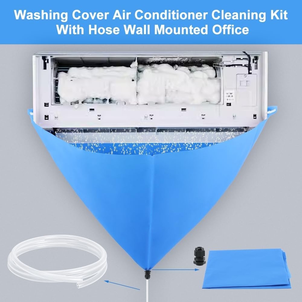 Mini Split Cleaning Kit Bag Waterproof AC Cover for Wall Mounted...