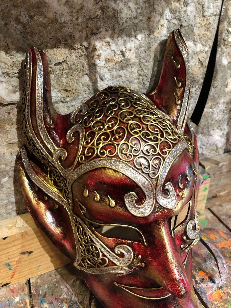 Devil Carnival Mask - Exclusive Venetian Devil Mask with and