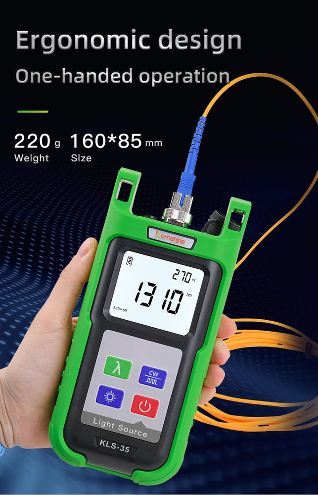 Reliable 1310/1550Nm Optical Fiber Light Source KLS-35-MS for Precise Testing
