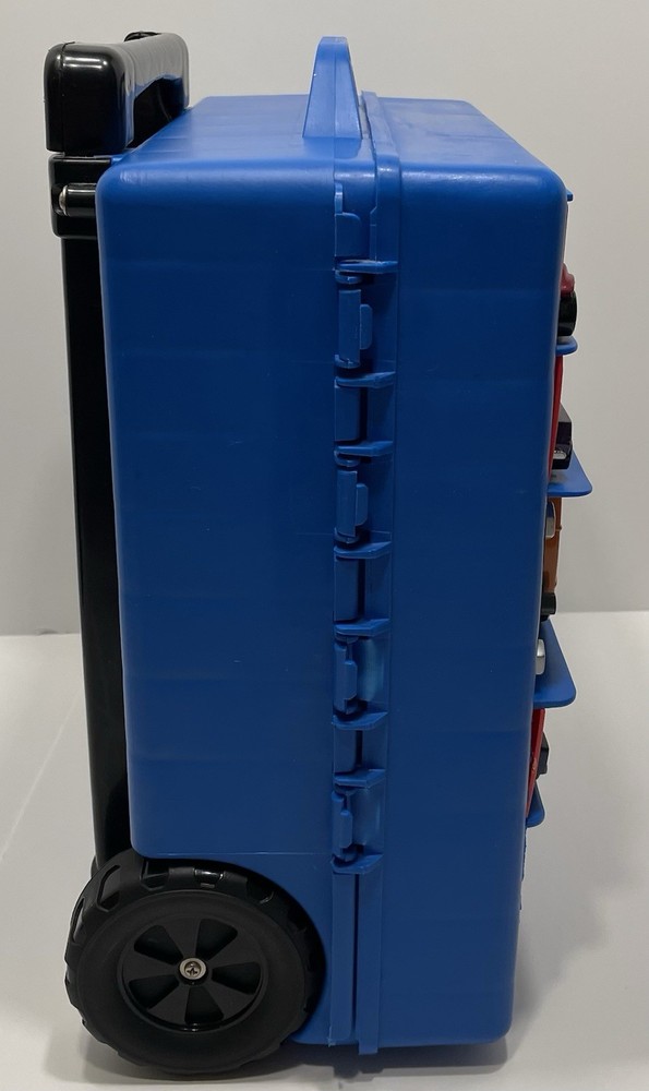 Vintage Mattel HOT WHEELS Rolling Storage Case Retractable Handle Year 2000