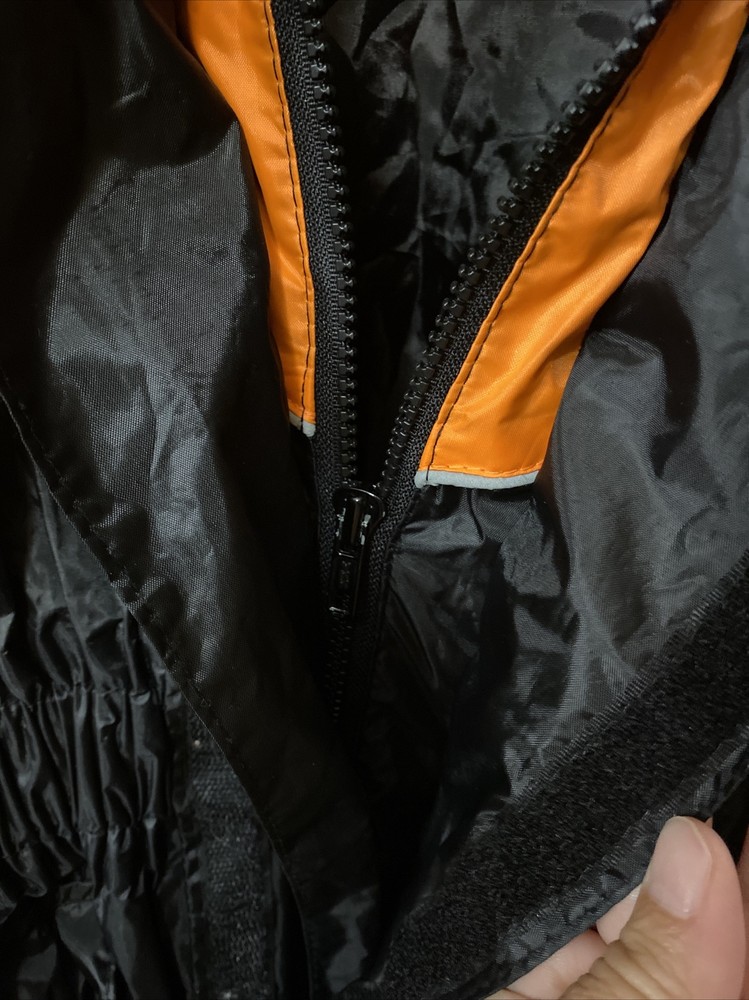 Double Eagle Premium Motorcycle Raingear Jacket Size L Waterproof Reflective