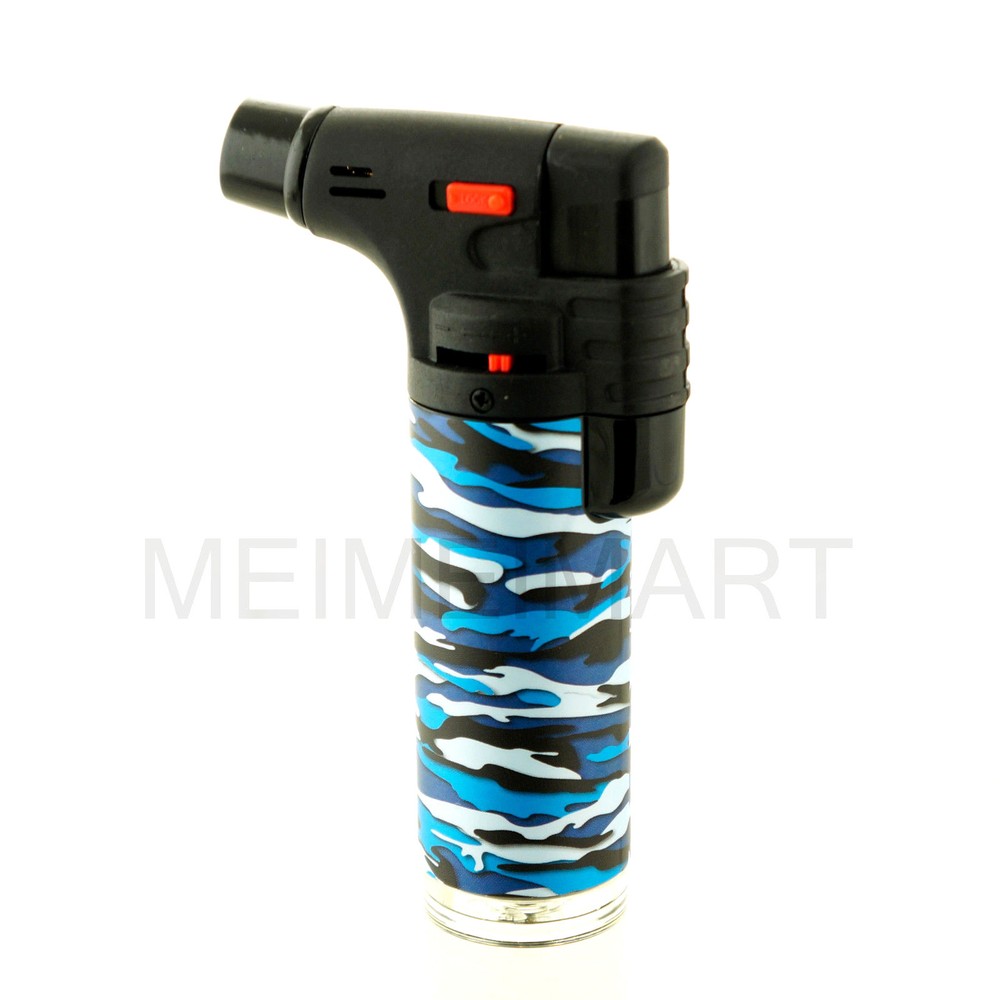 3Lot Jumbo 4" Single Jet Flame Torch Gun Lighter Refillable Lockable Windproof C