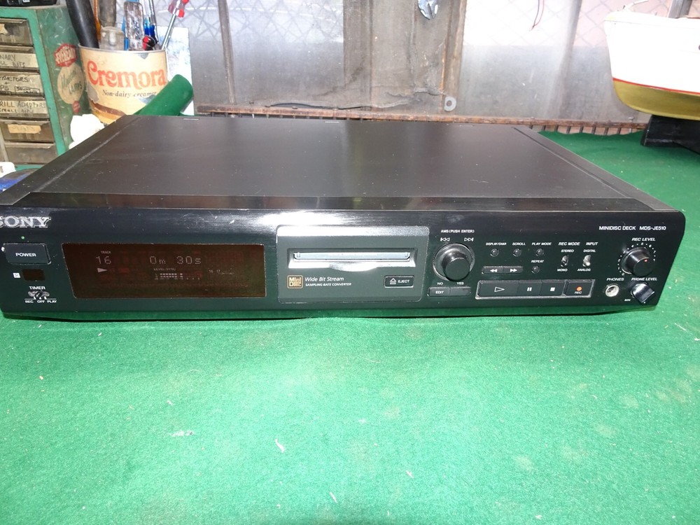 Sony MDS-JE510 minidisc deck recorder / player (NO remote) - Working condition
