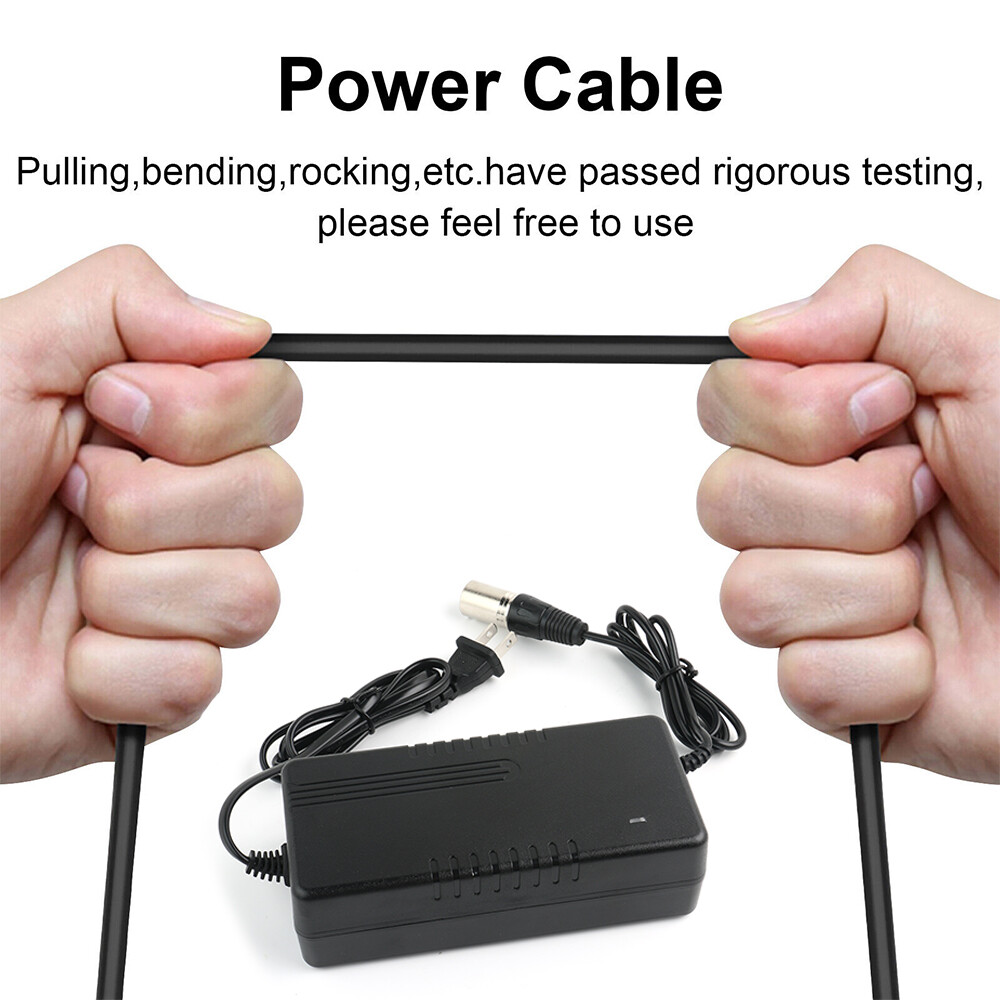 24V 5A 3 Pin XLR Battery Charger For Mobility Pride Scooter Jazzy Power Chair