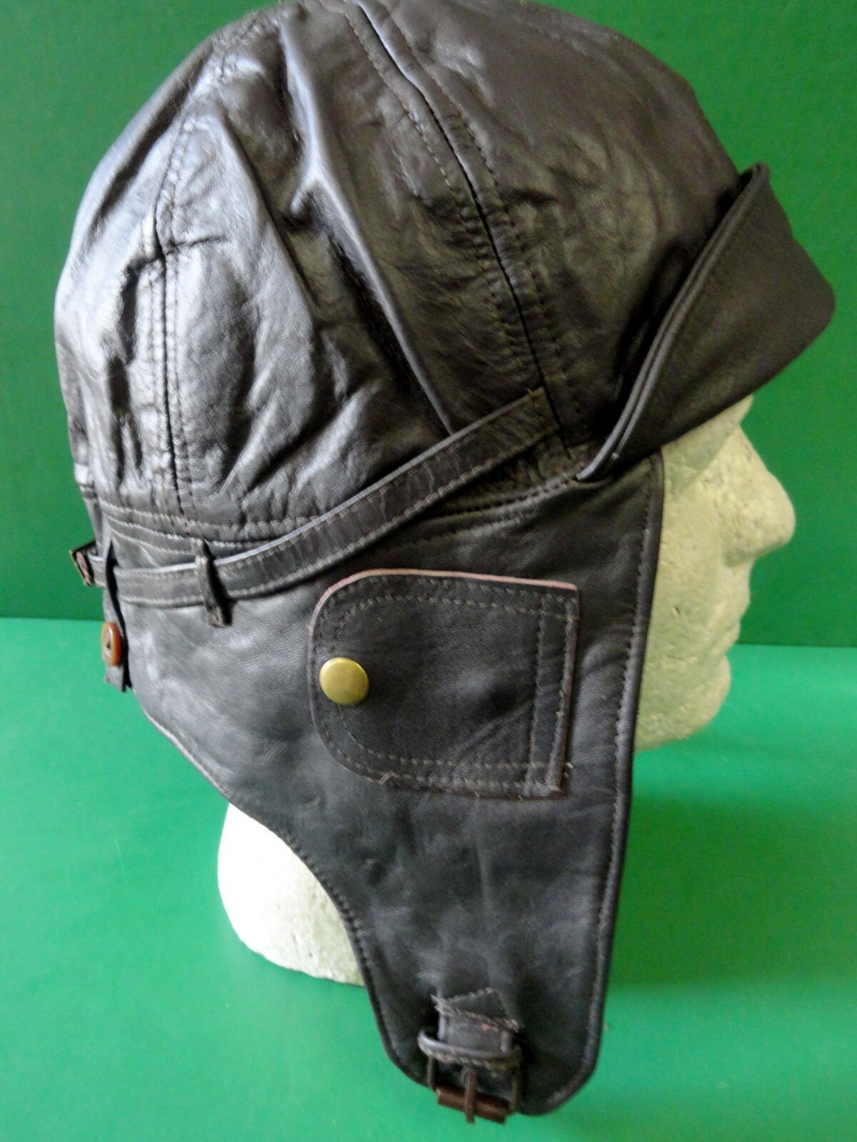 ROYAL FLYING CORPS LEATHER AVIATOR FLYING HELMET