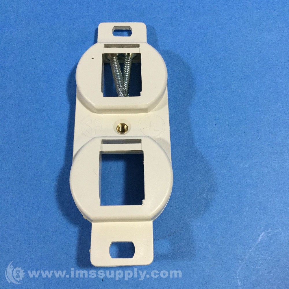 Hubbell BR106C Duplex Jack Frame FNOB