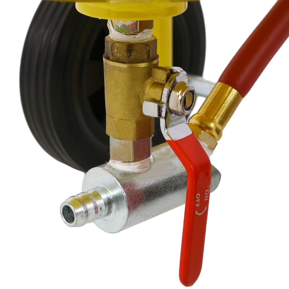 10-Gallon Pot Sandblaster Kit, 125 PSI for Paint & Rust Removal, Complete Setup