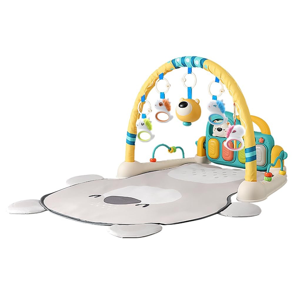 Baby Piano Play Gym Mat with Music and Light (Bear)