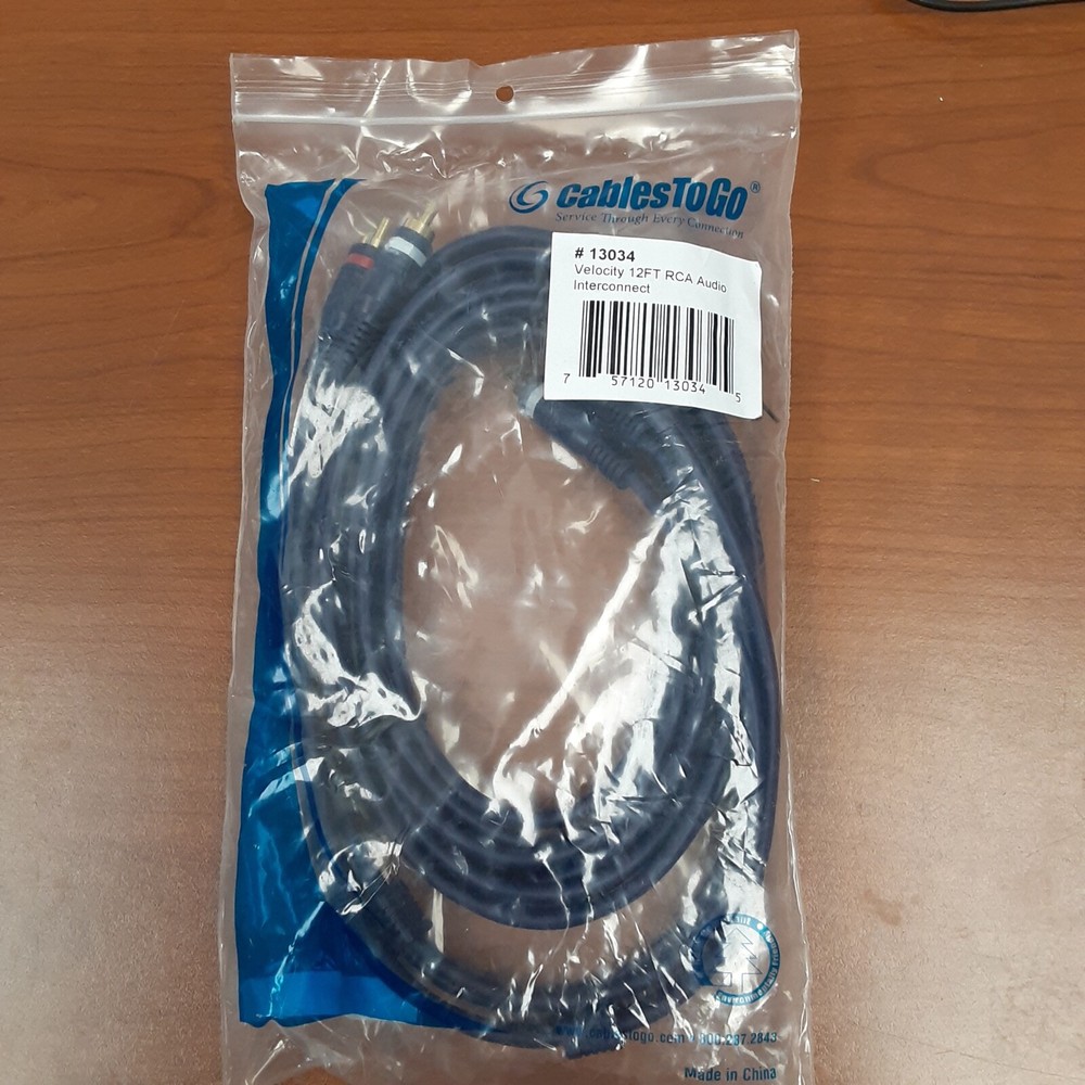 RCA to RCA Audio Interconnect Cable...12'...NEW!