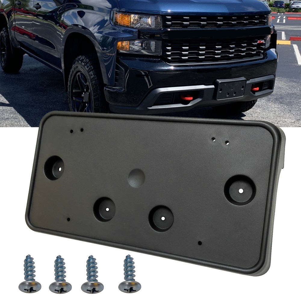 For Chevrolet Silverado 2019-2022 Front License Tag Plate Bracket Holder Frame