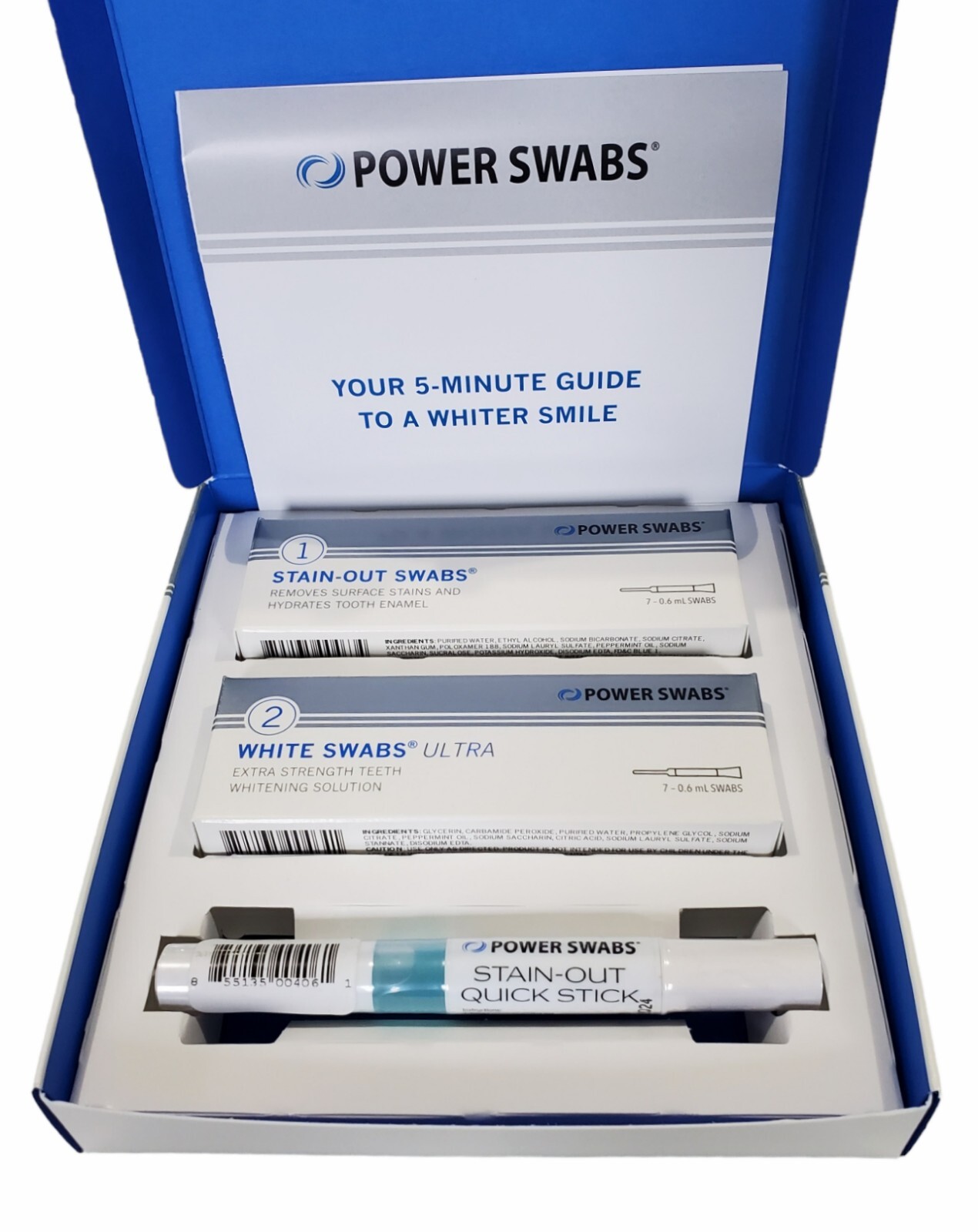 AUTHENTIC Power Swabs #1 Best Teeth Whitening Stain Removal Gel Oral Bleaching