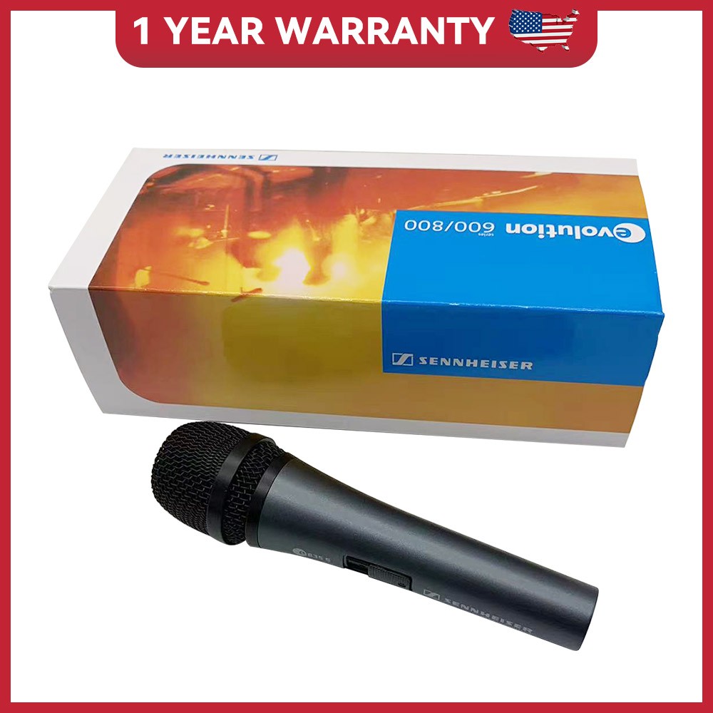 Sennheiser e835-S Dynamic Cardioid Vocal Microphone with On/Off Switch