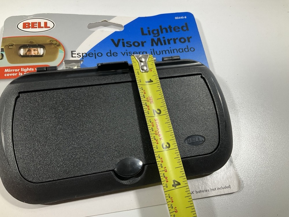 Bell 00440-8 Lighted Visor Mirror - Uses AAA Batteries