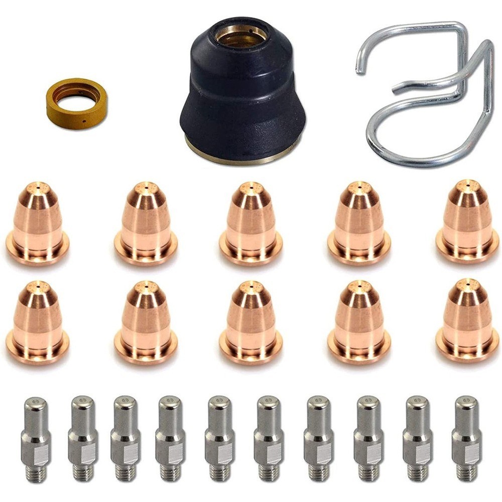 Plasma Torch Electrode PR0110 and Shield Cup PD011608 Kit for S45 Models