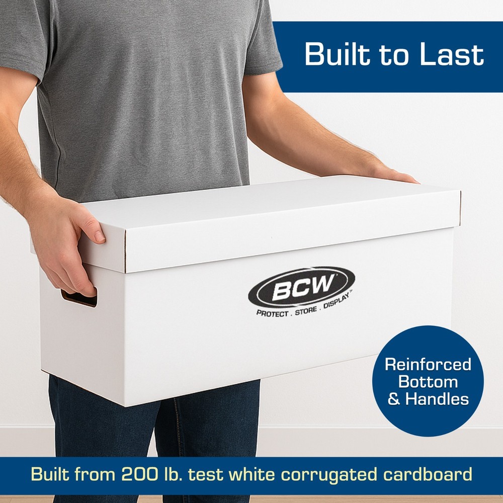 Bundle / 10 BCW Long Cardboard Comic Book Storage Boxes Box Holds 250-300 Comics