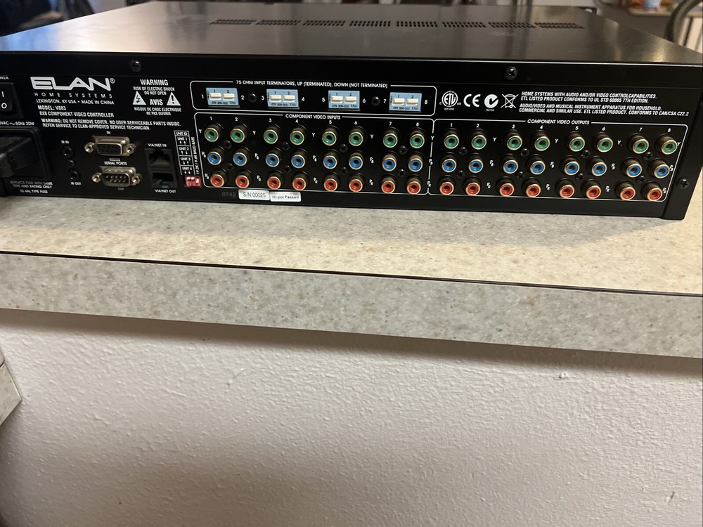 Elan V883 Component Video Matrix