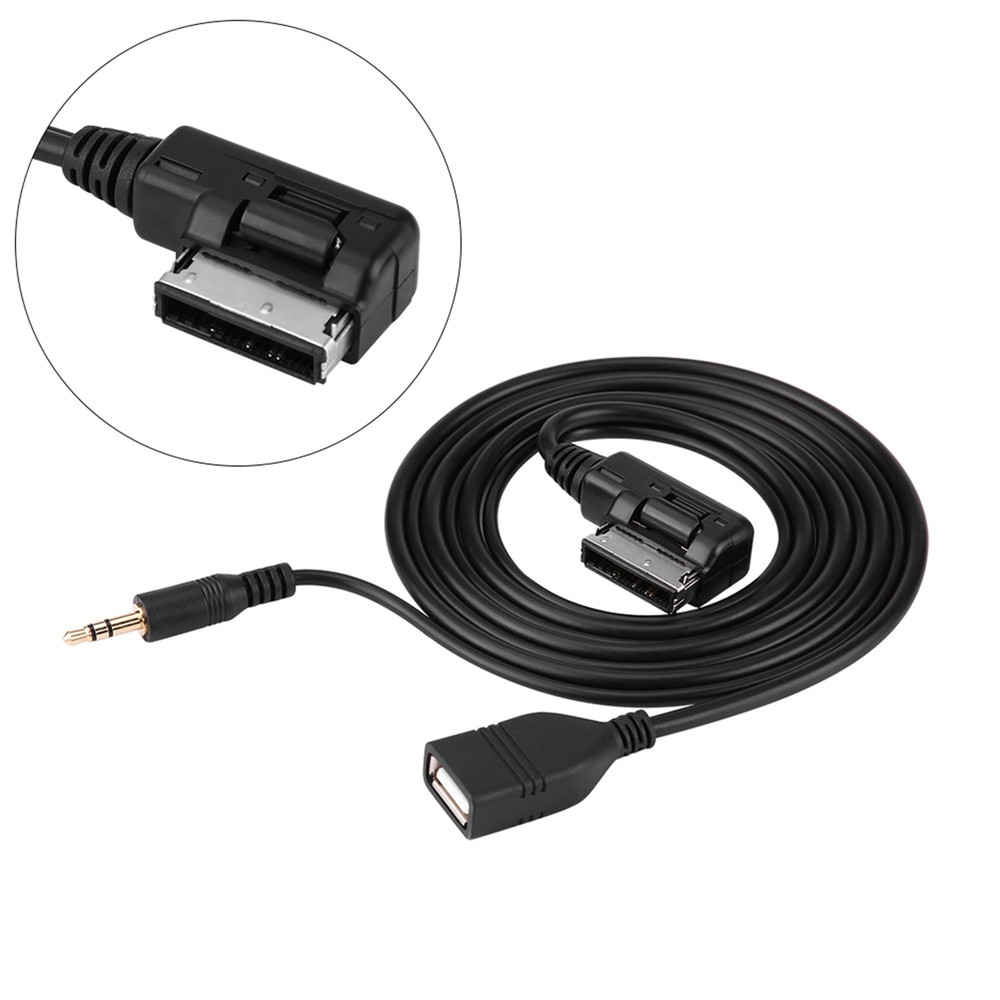 Car Audio AUX USB Adapter Cable for C63 E200l CLS E S ML Class