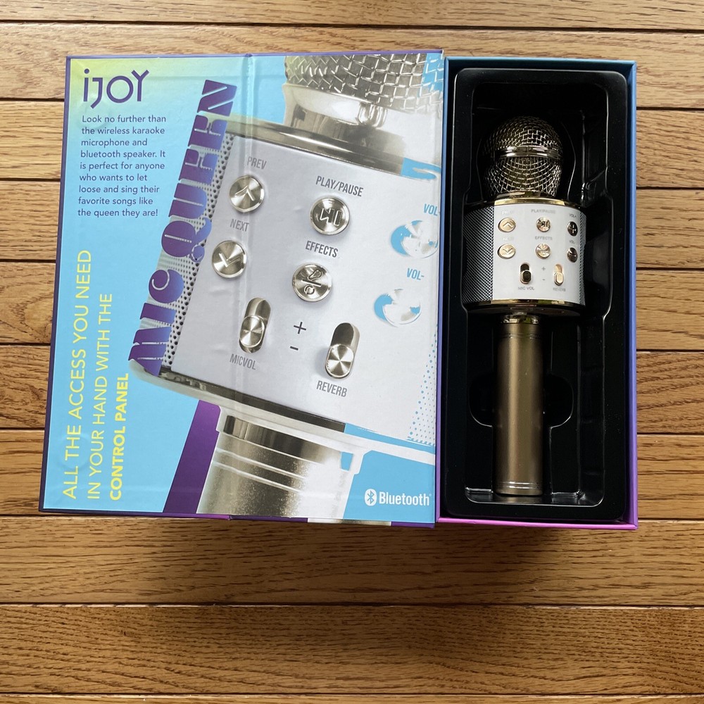i joy Mic Queen wireless karaoke microphone and Bluetooth speaker