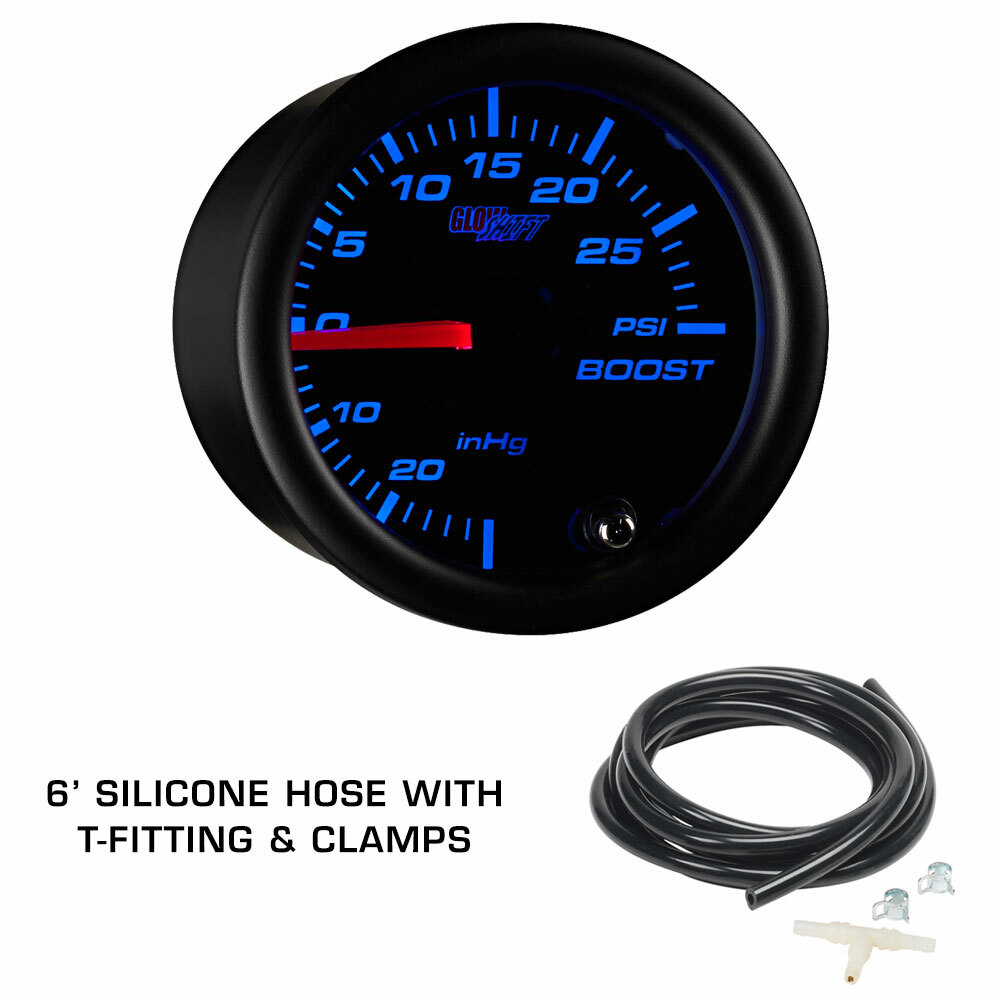GlowShift T7 Boost, Oil PSI & Digital Wideband Gauges + Pod for 99-05 VW Golf