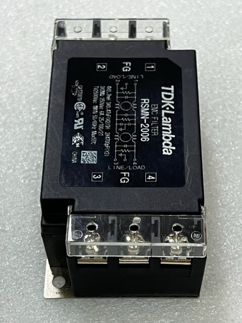 TDK-Lambda RSMN-2006 Power Line EMC Filter Used