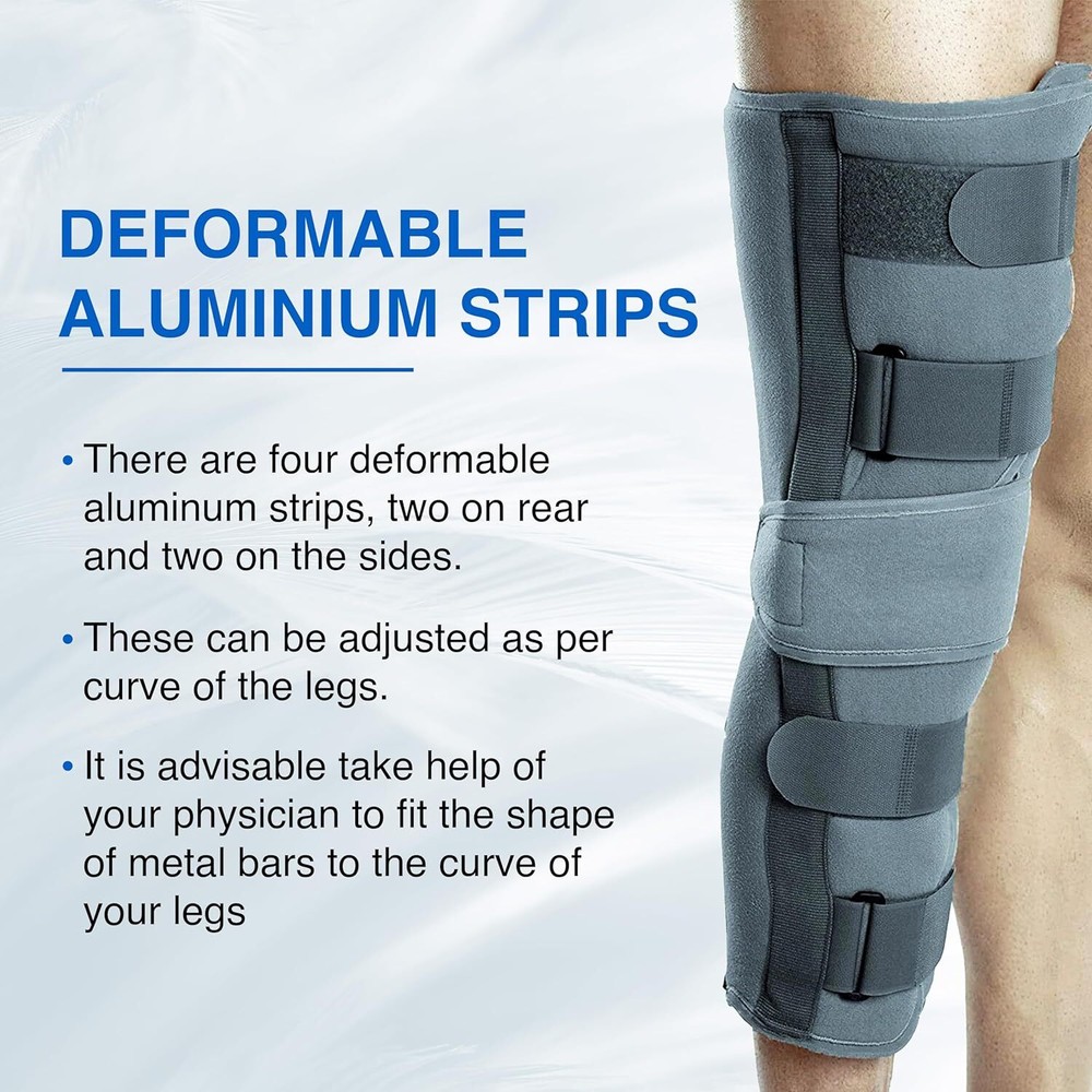 Knee Brace Wrap Around Support Adjustable Knee Open Patella Compression Brace US