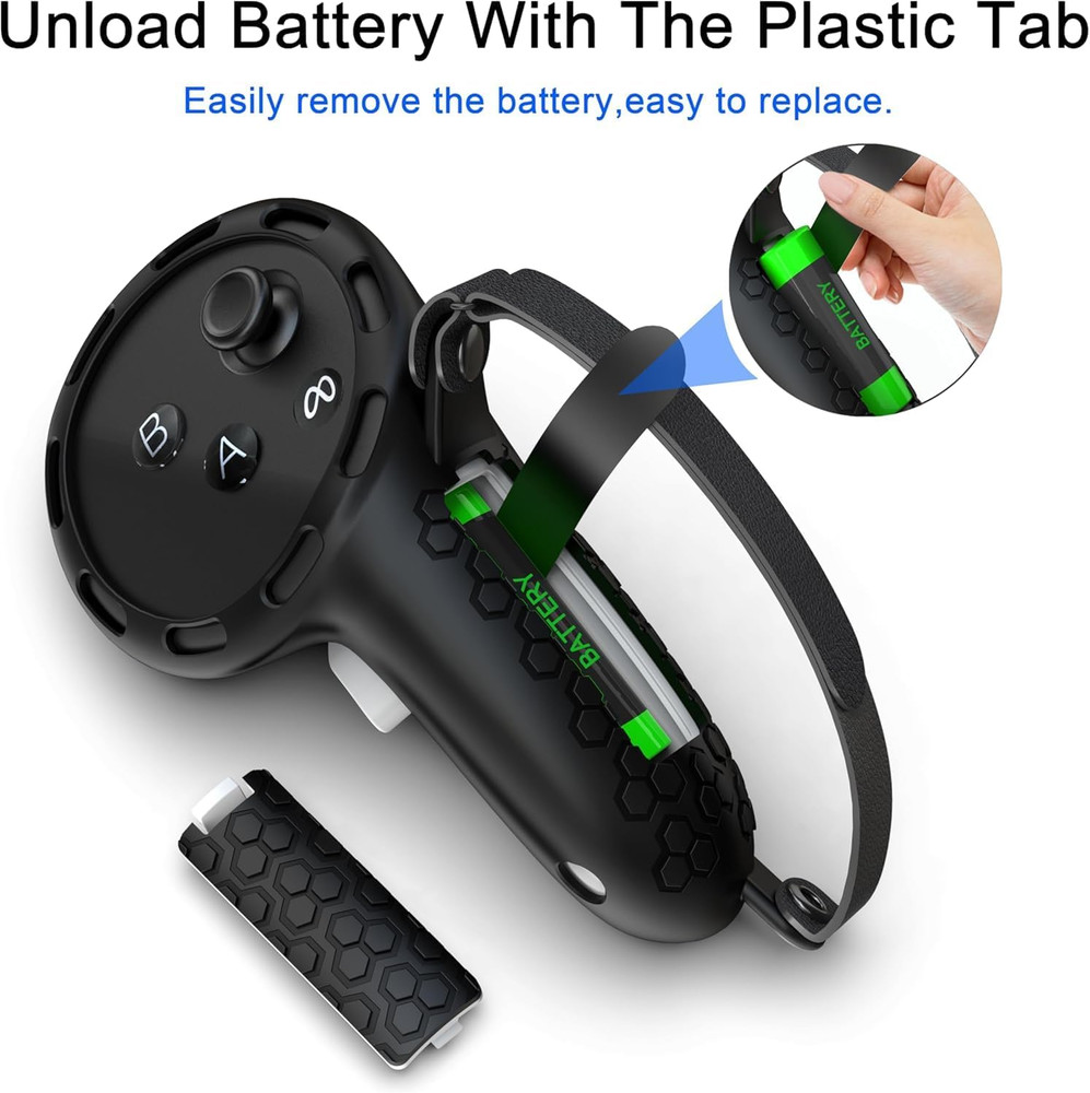Controller Grips Compatible with Meta Quest 3S Oculus Quest 3 Controllers Straps