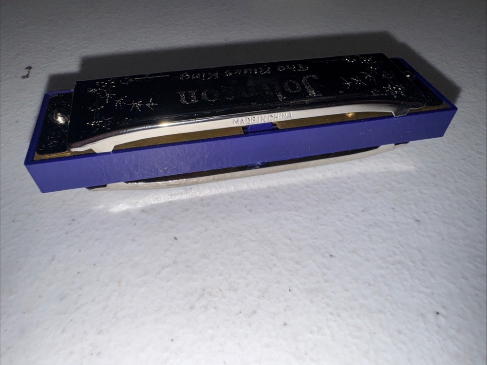 Johnson "The Blues King' harmonica With Case Musical Instruments Key E