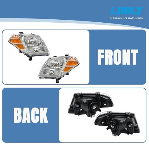 Headlight Headlamp Assembly Halogen Replacement for Frontier 2009-2021 Driver