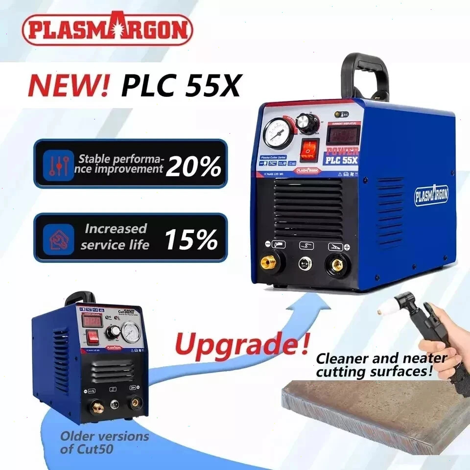 IGBT Plasma Cutter CUT55 Air HF Plasma Cutting 14mm Metal 55Amp 110V Inverter