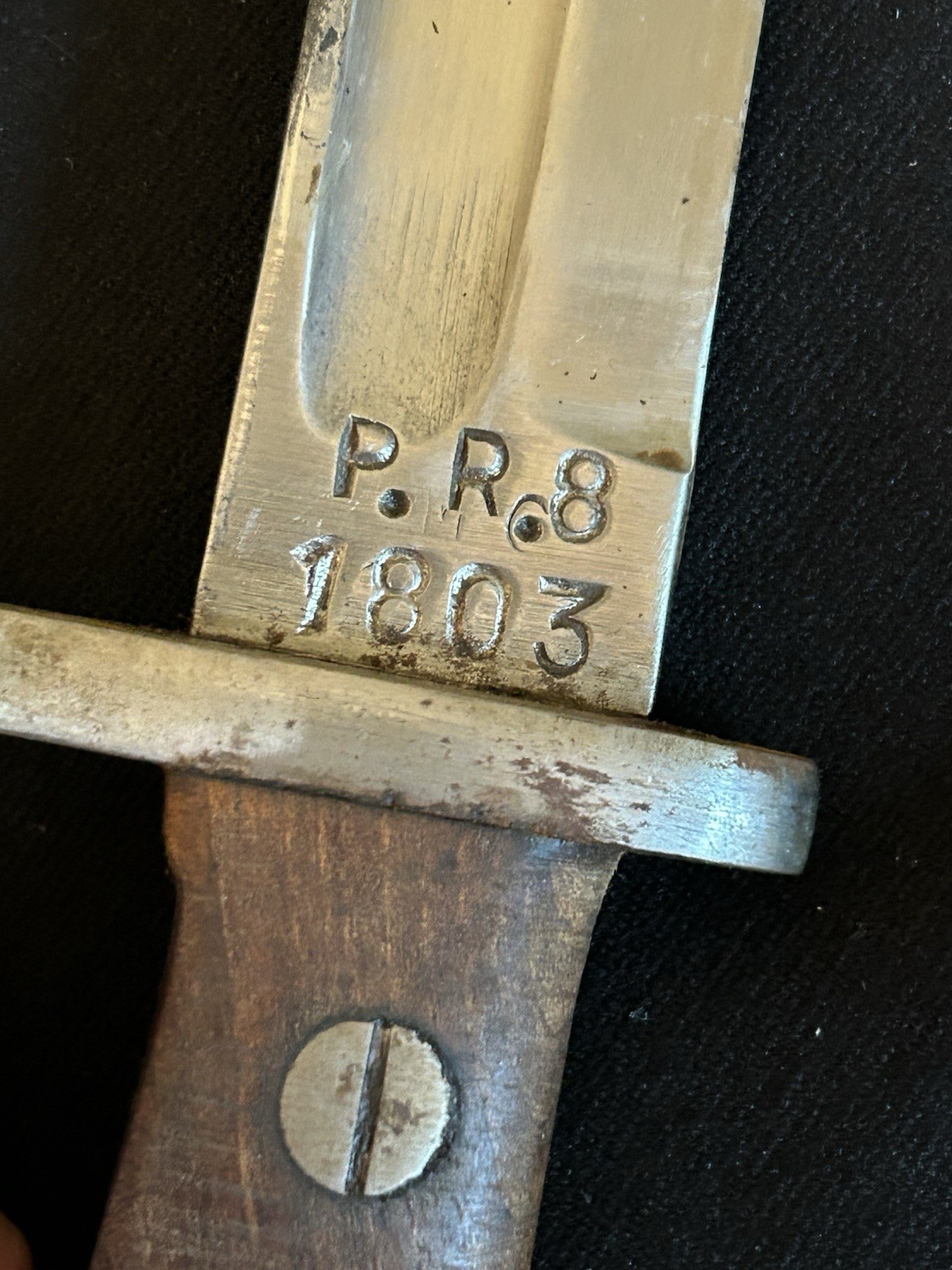 NICE! ORIGINAL Model 1893 Hump Back SPANISH P.R.8 BAYONET w/ SCABBARD