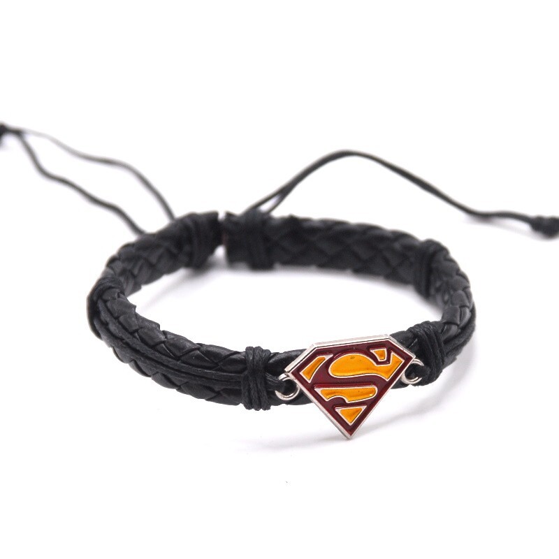 Superman Wrap Handmade String Bracelet Adjustable