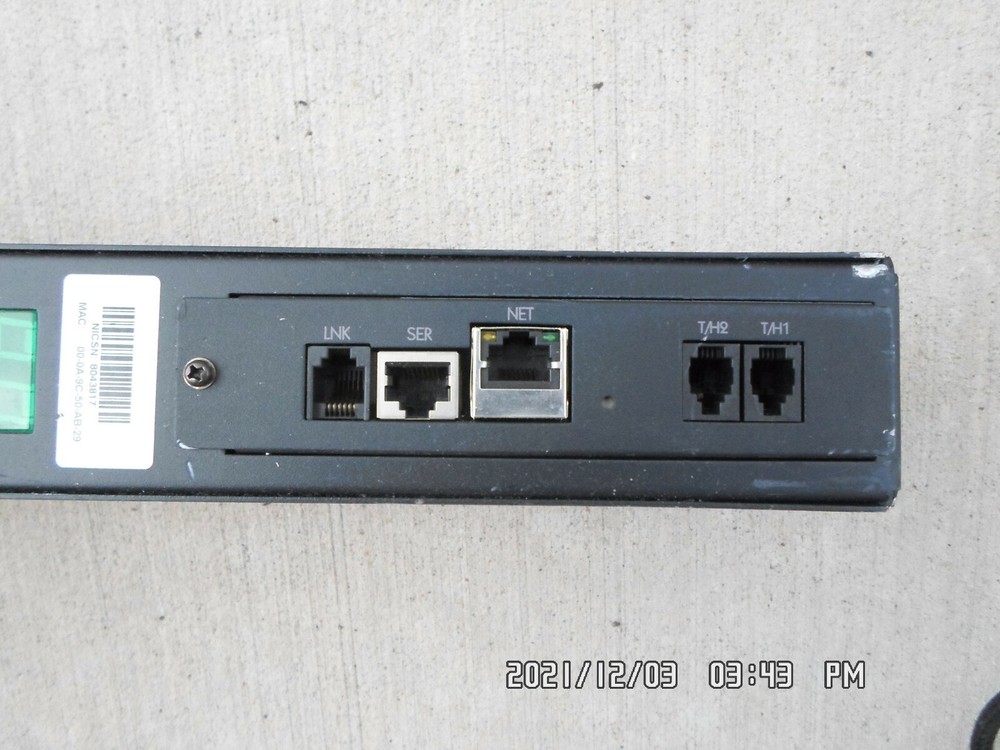 Sentry CS-3AVYM413 SMART CABINET Distribution Unit Server Technology, Inc USED