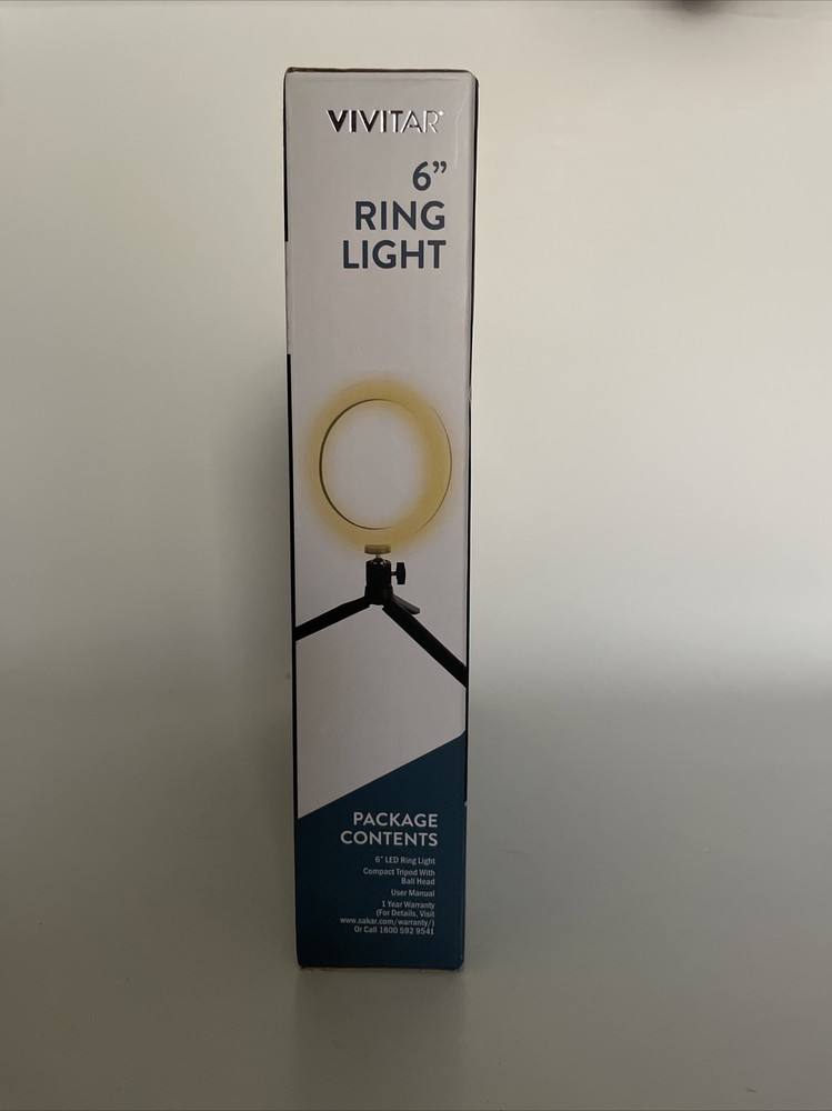 LED Ring Light: Vivitar 6" inch- USB- Vlogging Kit