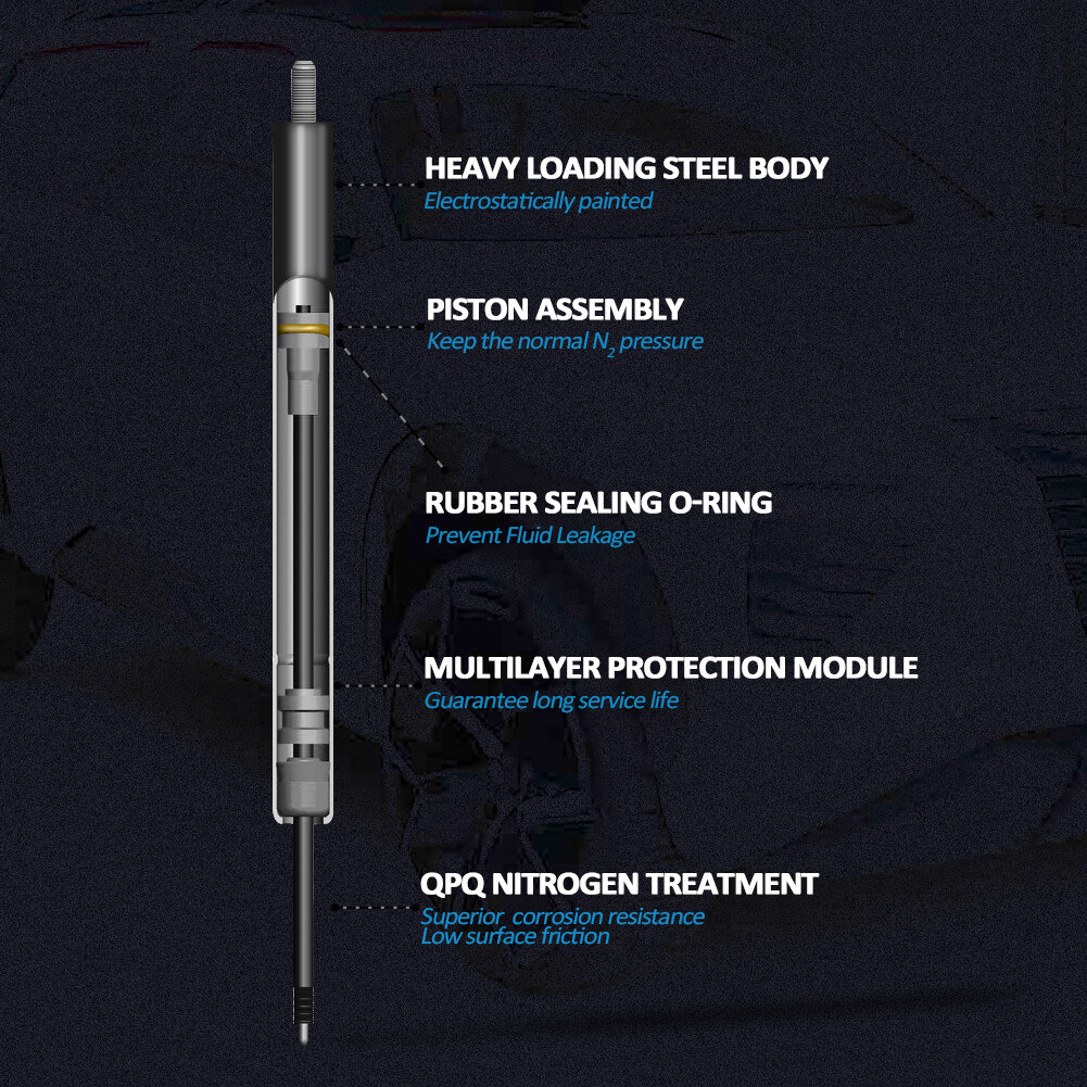 2x Hood Lift Supports Struts Shocks For Acura MDX 07 2008 2009 2010 2011 2012 13