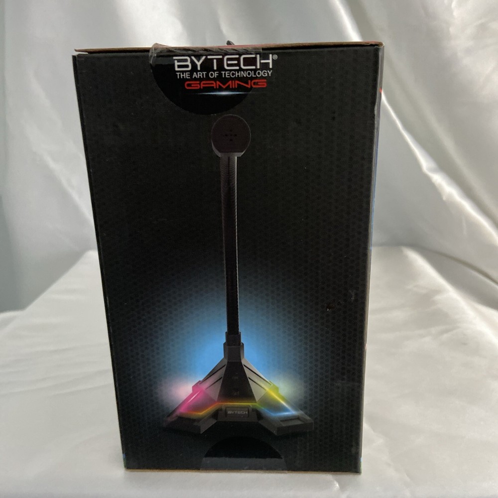 New Bytech Adjustable Gaming microphone - new- Multi Color Backlight Hands Free