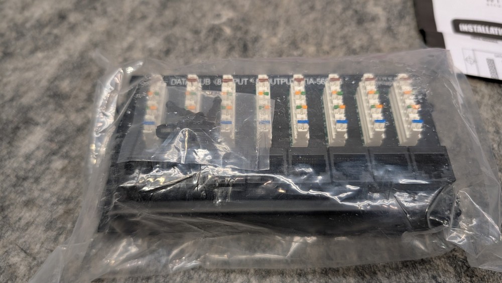 Wirepath Data Patch Module WP-MOD-DATA8x8, 110 punchdown to RJ45 Jack Connection