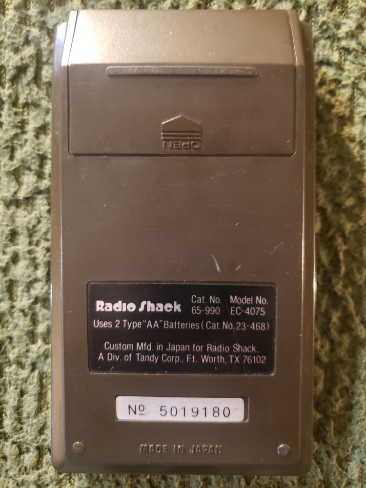 Radio Shack EC-4075 - Programmer’s HEX & Time Calculator VTG Tested & Working