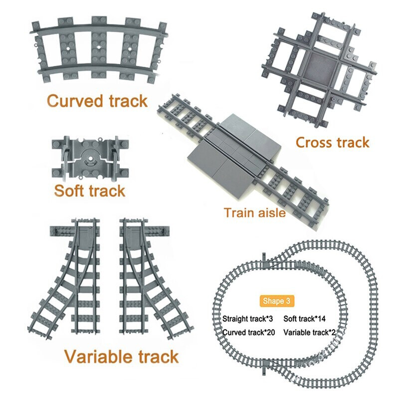 Station Tracks Railway Buffer for Lego Kit Train Building Blocks Sets - 28 Sets!