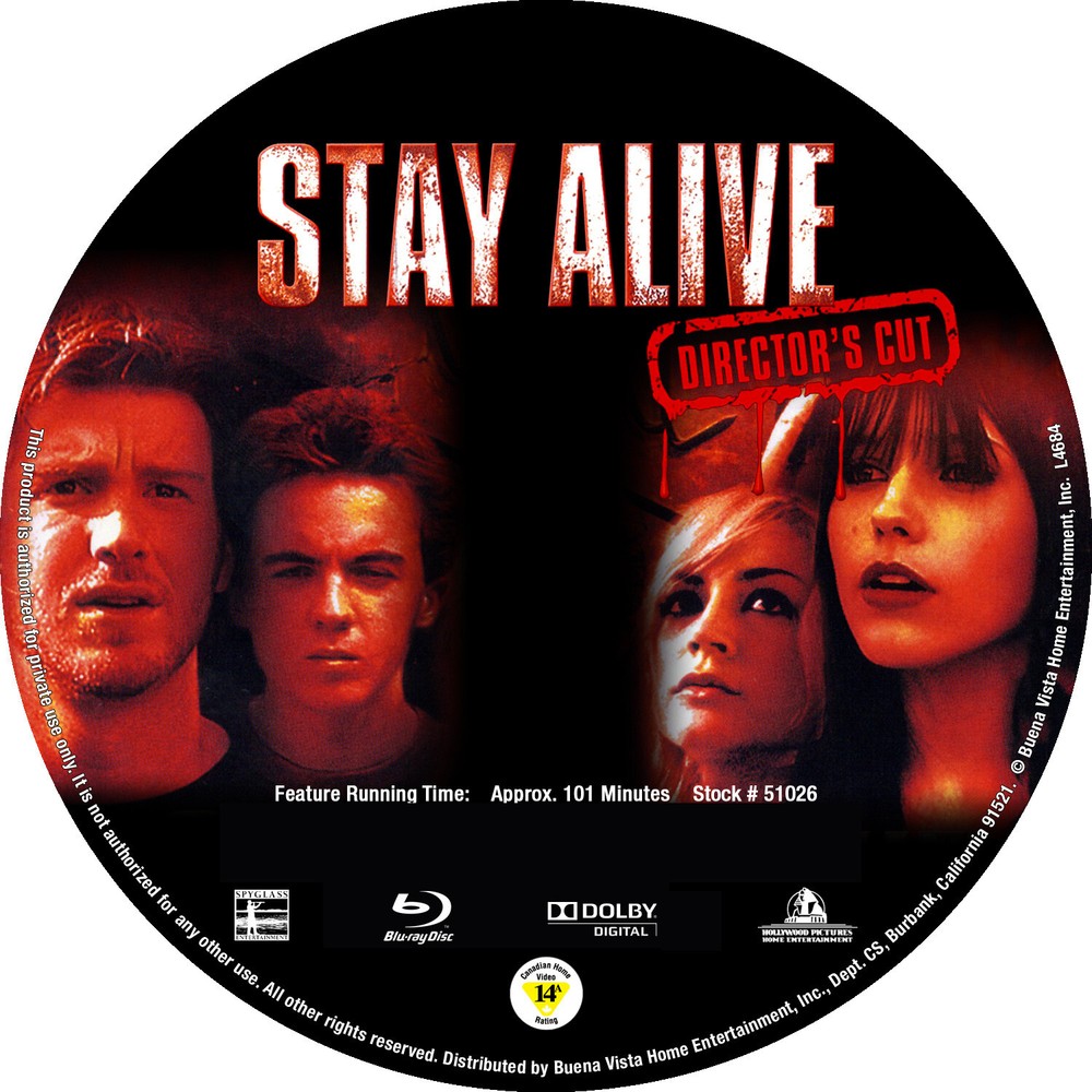 STAY ALIVE (2006) / CUSTOM BLURAY MOVIE