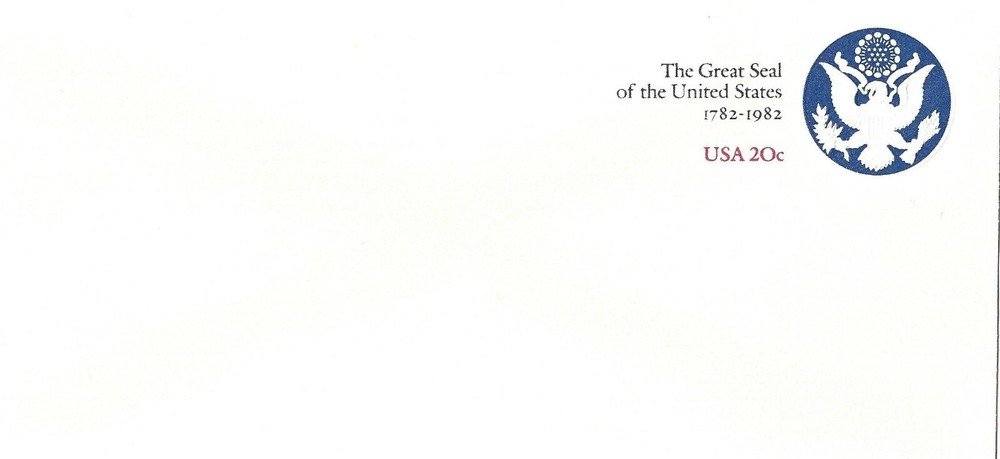 STAMP US SCOTT U602 "Great Seal" 20 CENT 1982 MNH #10 ENVELOPE