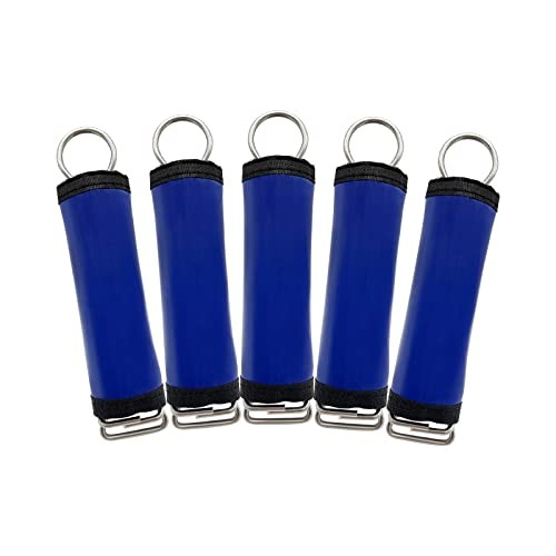 Pack Pool Spring Wraps (Patented) Pool Cover Spring Sleeves with Hook & 5 Blue