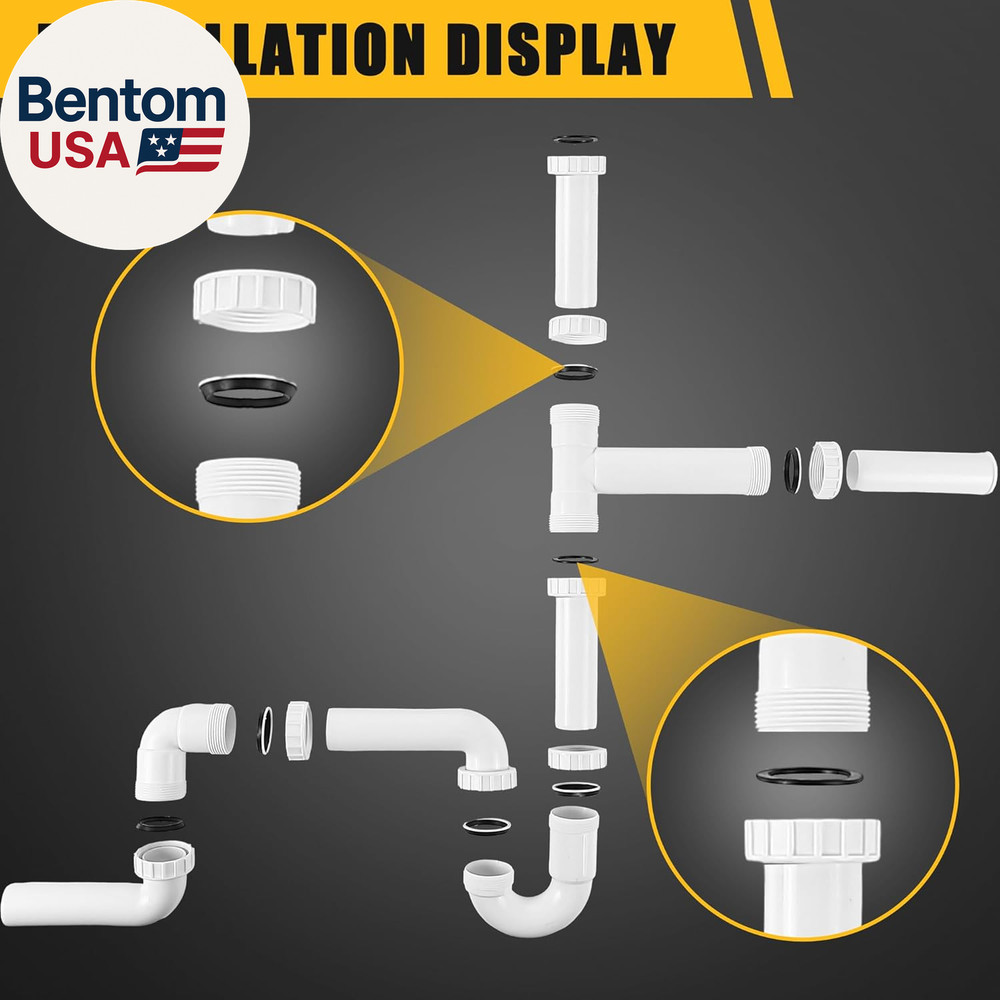 27 Pcs Garbage Disposal Installation Kit Complete Kitchen Sink Drain Pipe Kit fo