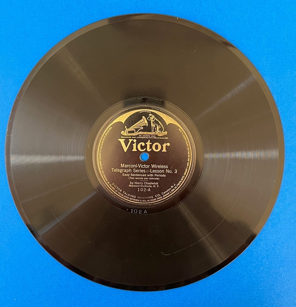 Victor Talking Machine Records Marconi Wireless Telegraphy Course Morse Code RCA