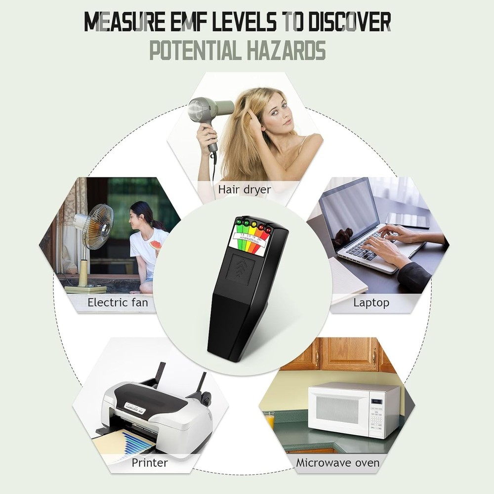 Handheld EMF Ghost Hunting Detector - Measure Electromagnetic Fields 50Hz-20kHz