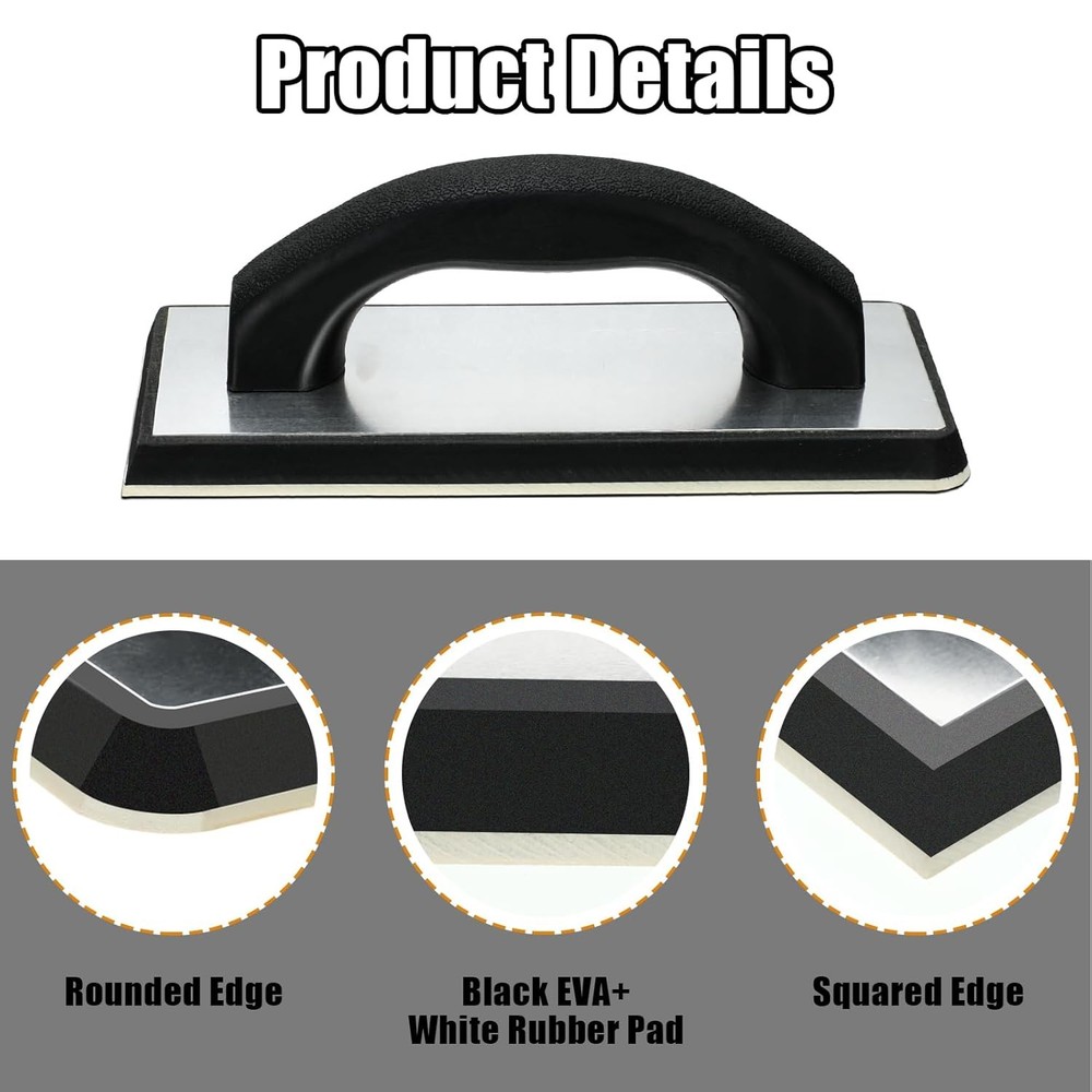 11 Pcs Grout Float Sets Include 9.5 x 4 Inch Molded Rubber Grout Float