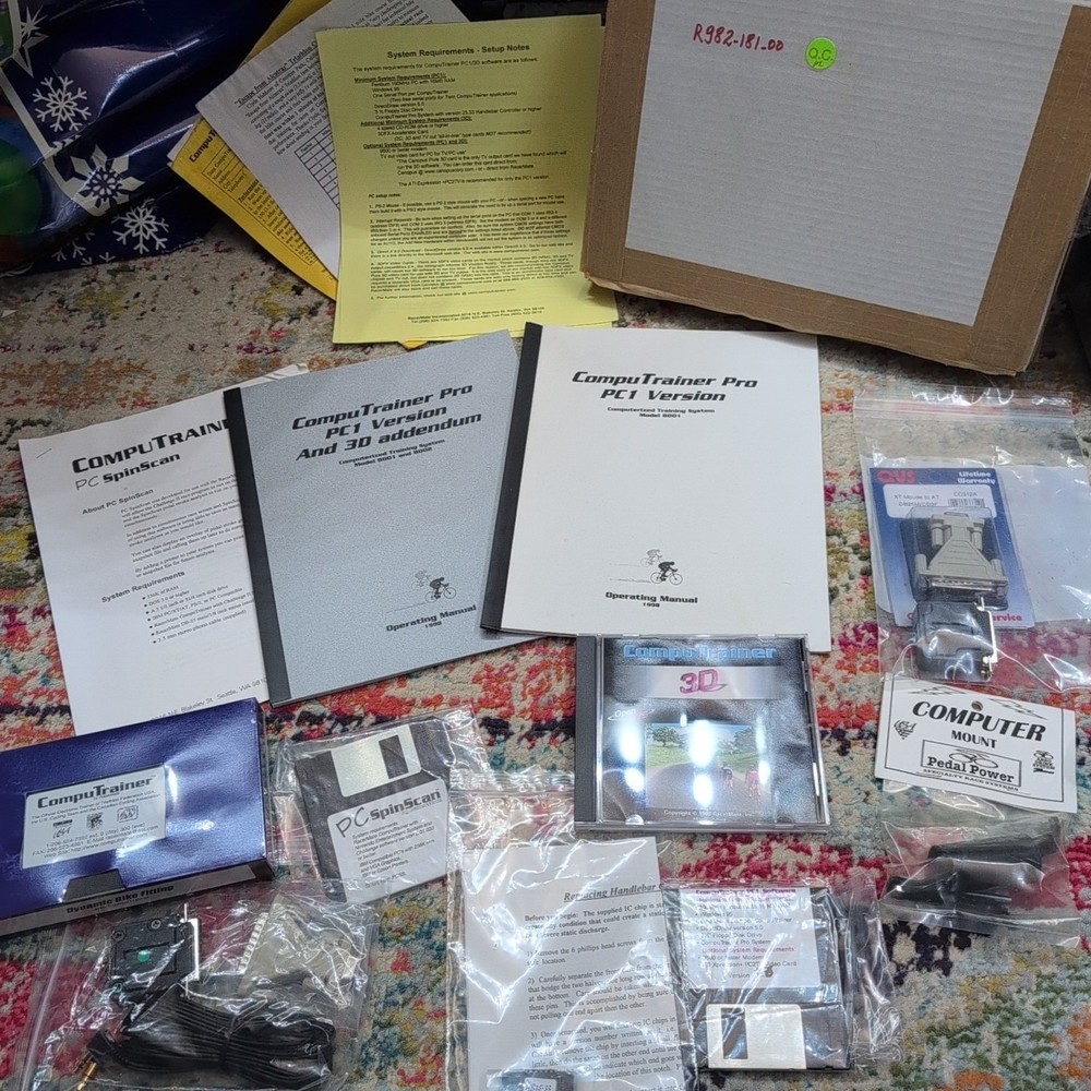 RacerMate CompuTrainer Pc1 Version, 8001/2 Software, 3D, Spinscan Etc